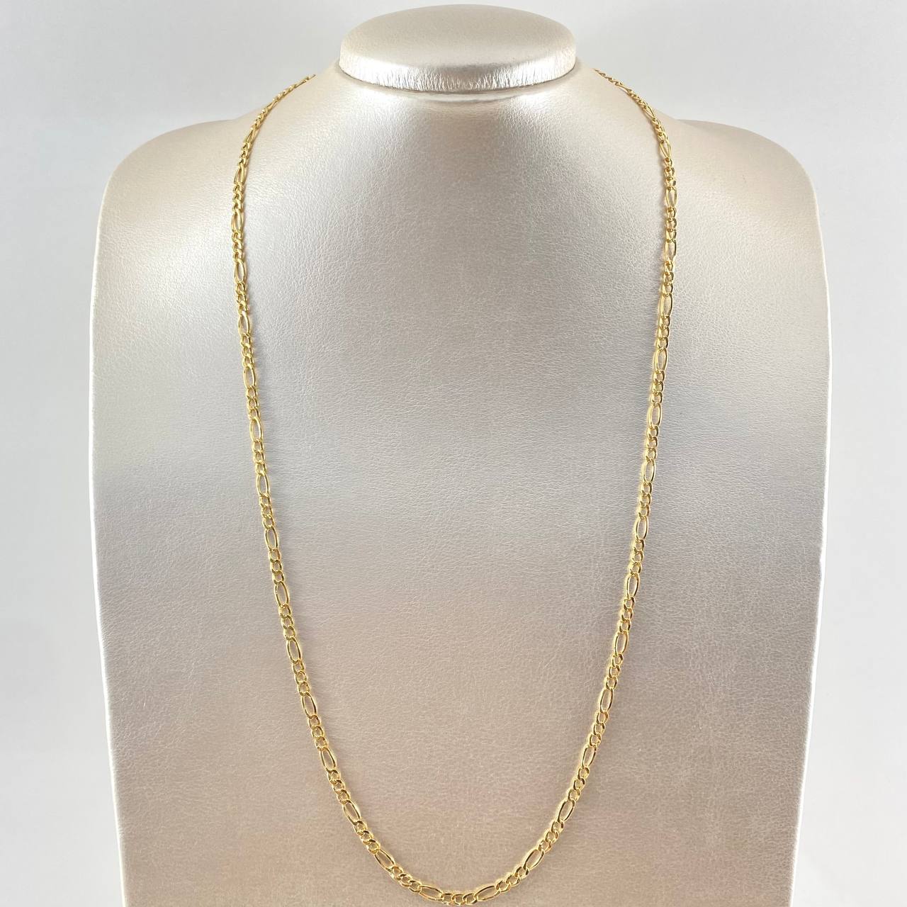 Cadena Figaro 4.15gr / 60cm / 3.3mm Oro Amarillo +0 18K ©