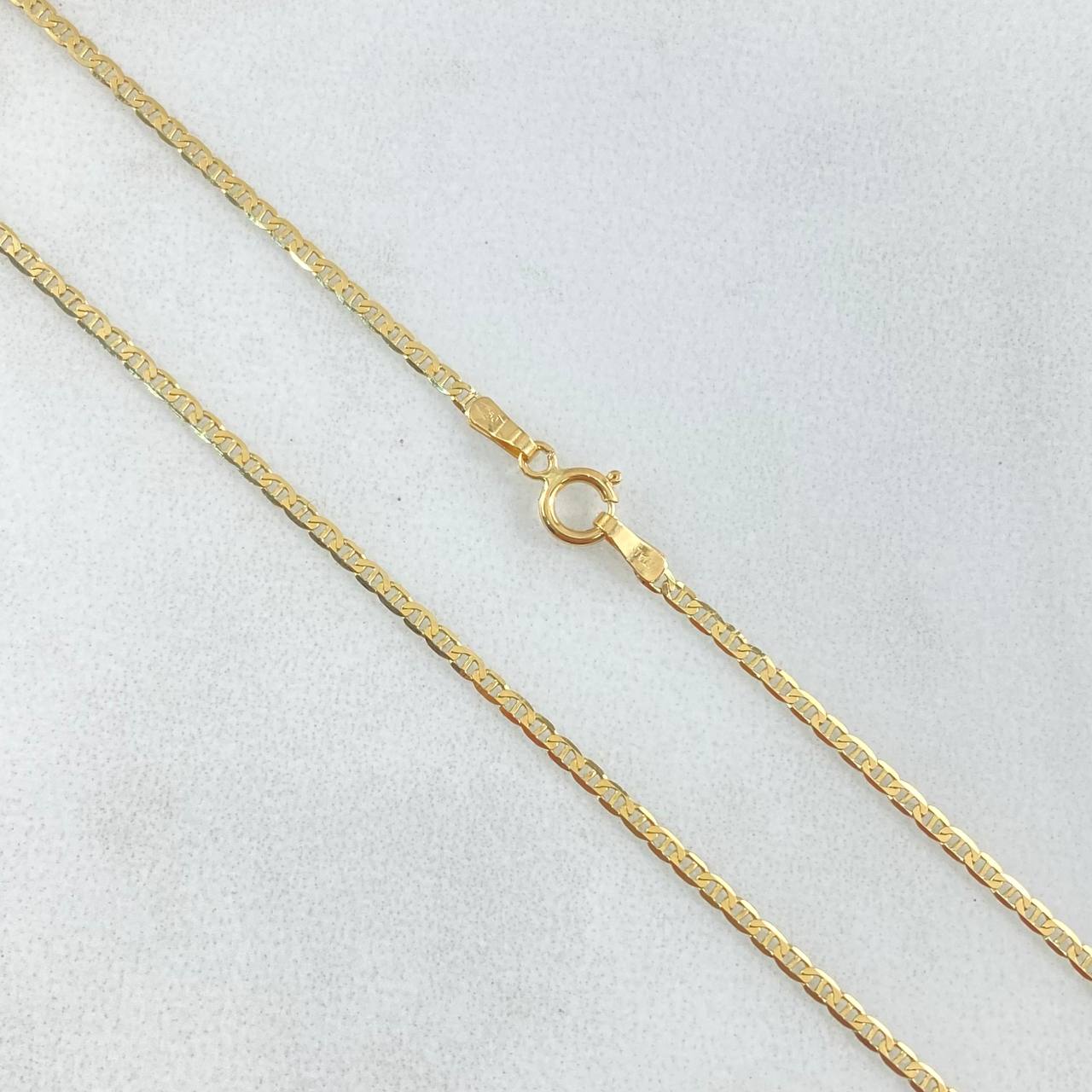 Cadena Plana 1.6gr / 45cm- +3 Oro 18K