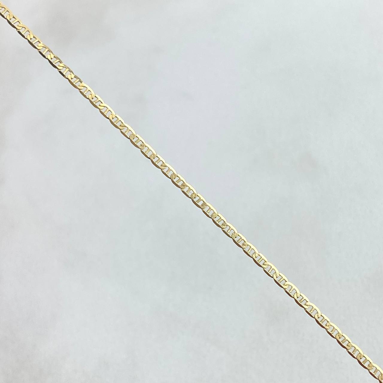 Cadena Plana 1.6gr / 45cm- +3 Oro 18K
