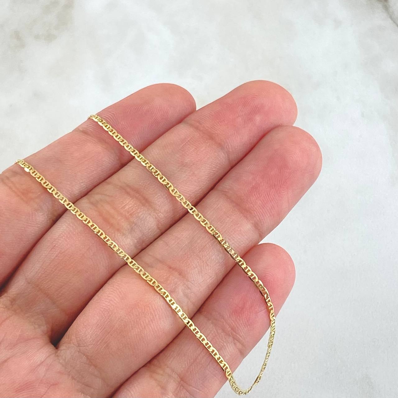 Cadena Plana 1.75gr / 45cm- +3 Oro 18K