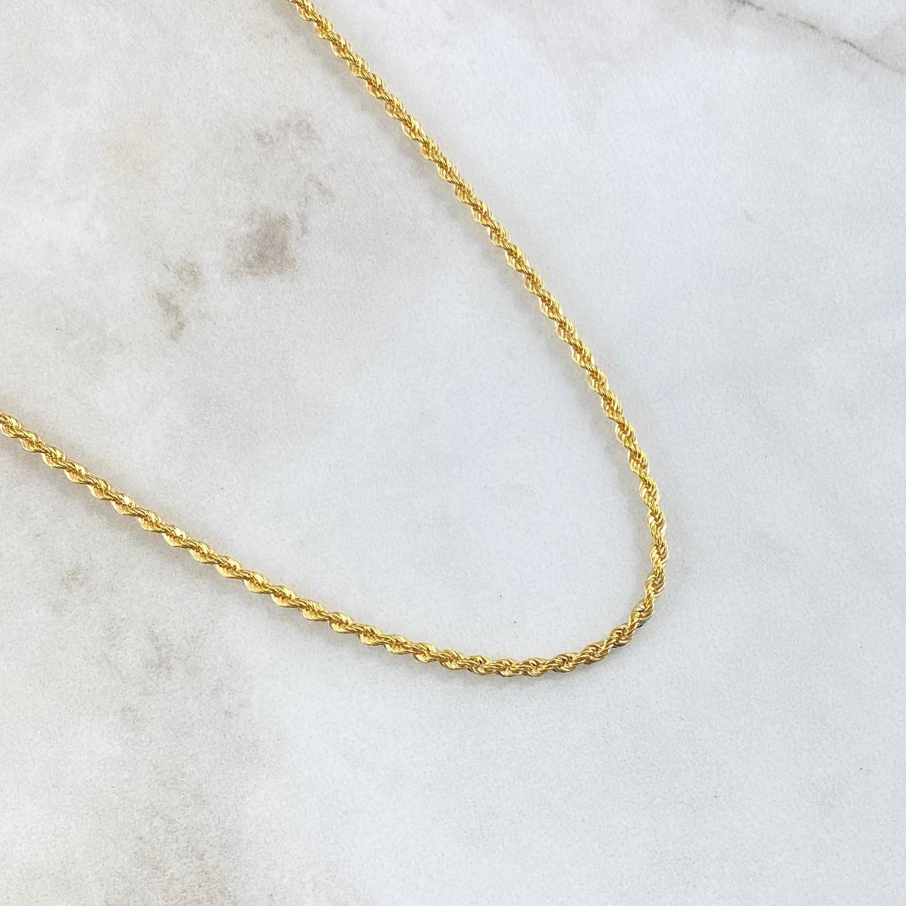 Cadena Lazo 2.45gr / 40cm / 2.1mm Oro Amarillo +3 18K ©