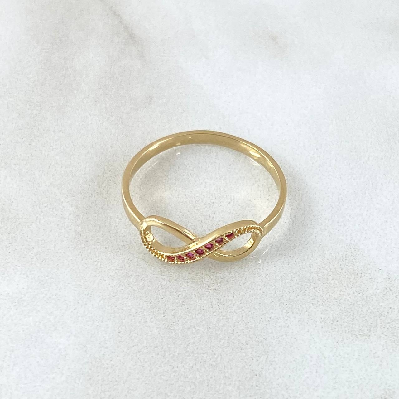 Partial Infinity Ring 1.6gr / Size 7 1/2 / 18K Gold -