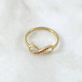 Partial Infinity Ring 1.6gr / Size 7 1/2 / 18K Gold -