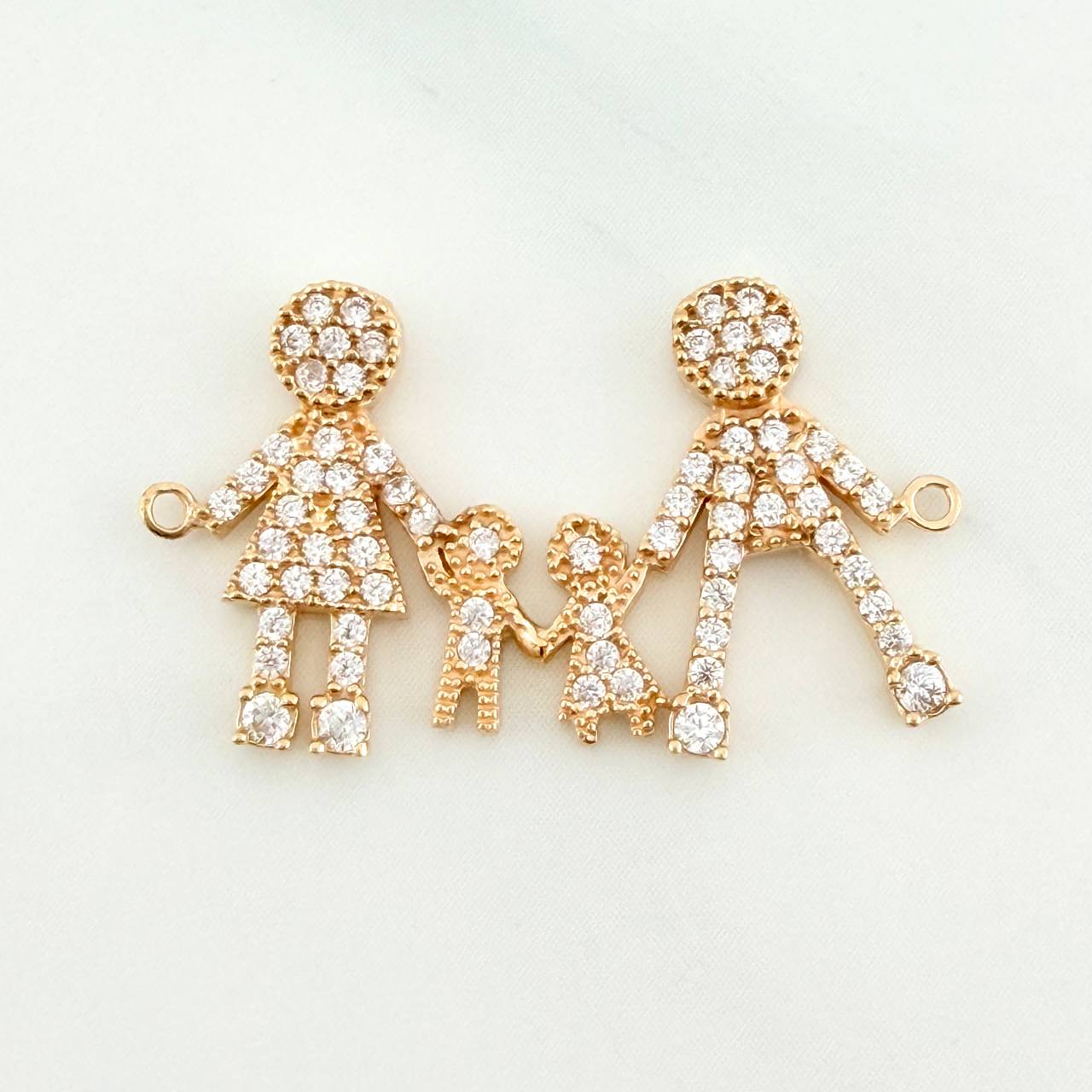 Family of Four Charm 2gr / 1 in / 18K Yellow Gold %
