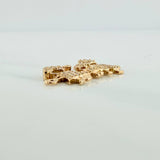 Herraje Familia Silueta 1.6gr / 3/4 in / Oro Amarillo 18K %