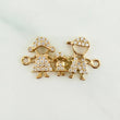 Herraje Familia Silueta 1.6gr / 3/4 in / Oro Amarillo 18K %