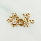 Herraje Familia Silueta 1.6gr / 3/4 in / Oro Amarillo 18K %