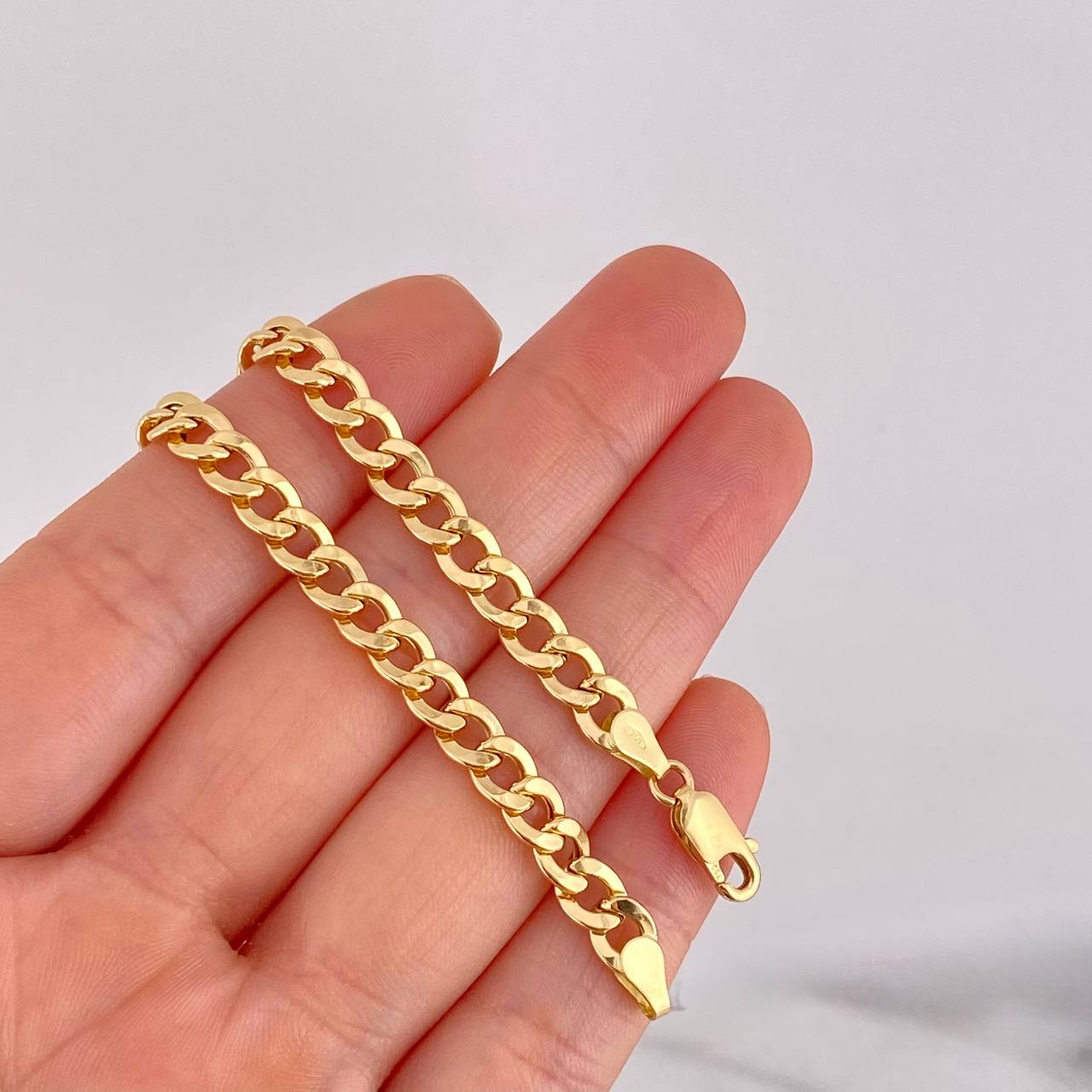 Cuban Anklet 5.85g / 9 3/4 in / 5.5mm 18K Yellow Gold