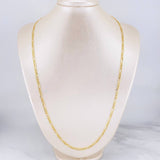 Figaro Chain 4.2g / 24 in / 3.4mm 18K Yellow Gold