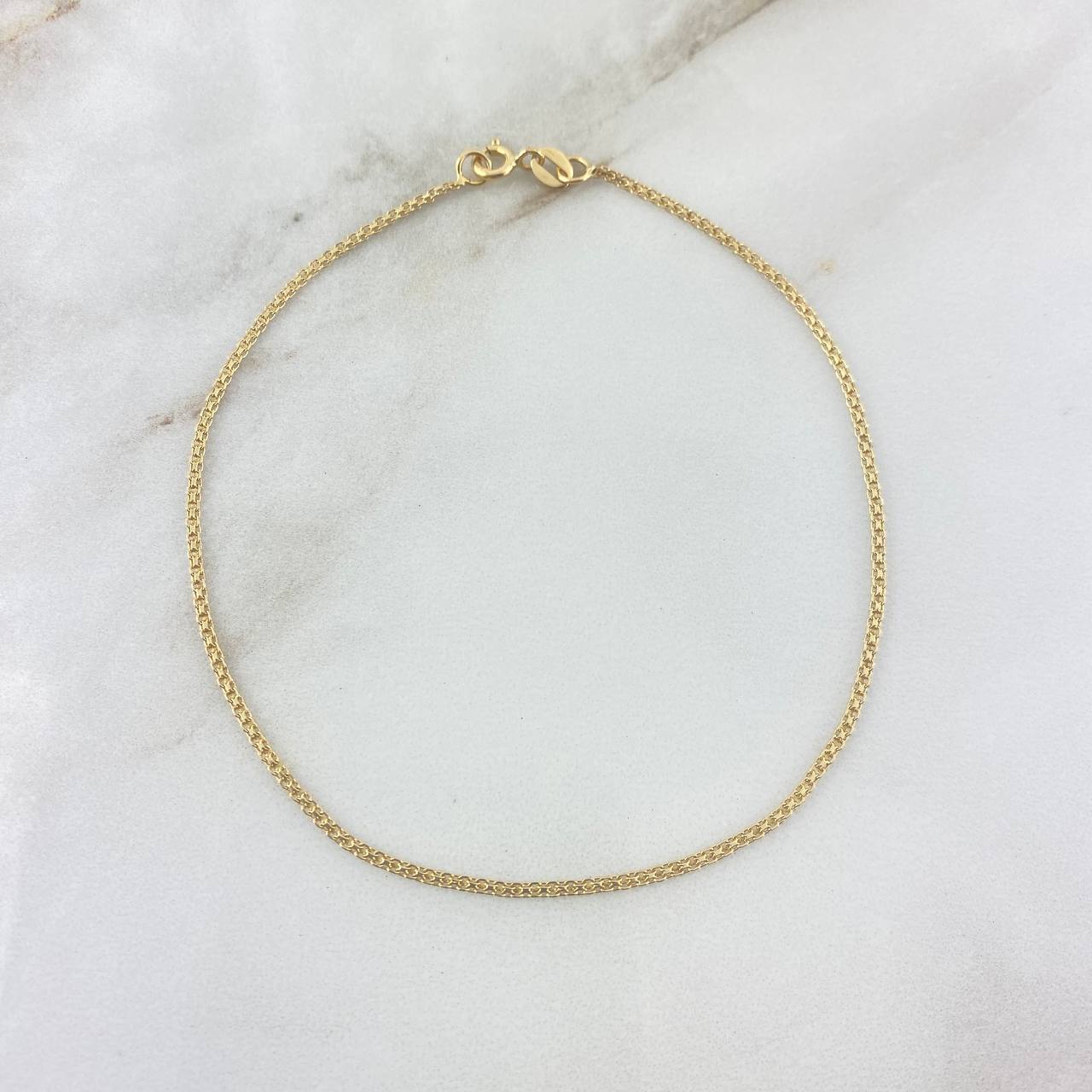 China Anklet 1.45gr / 23.5cm / 1.5mm Yellow Gold +1 18K ©