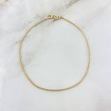 China Anklet 1.45gr / 23.5cm / 1.5mm Yellow Gold +1 18K ©
