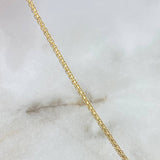 China Anklet 1.45gr / 23.5cm / 1.5mm Yellow Gold +1 18K ©