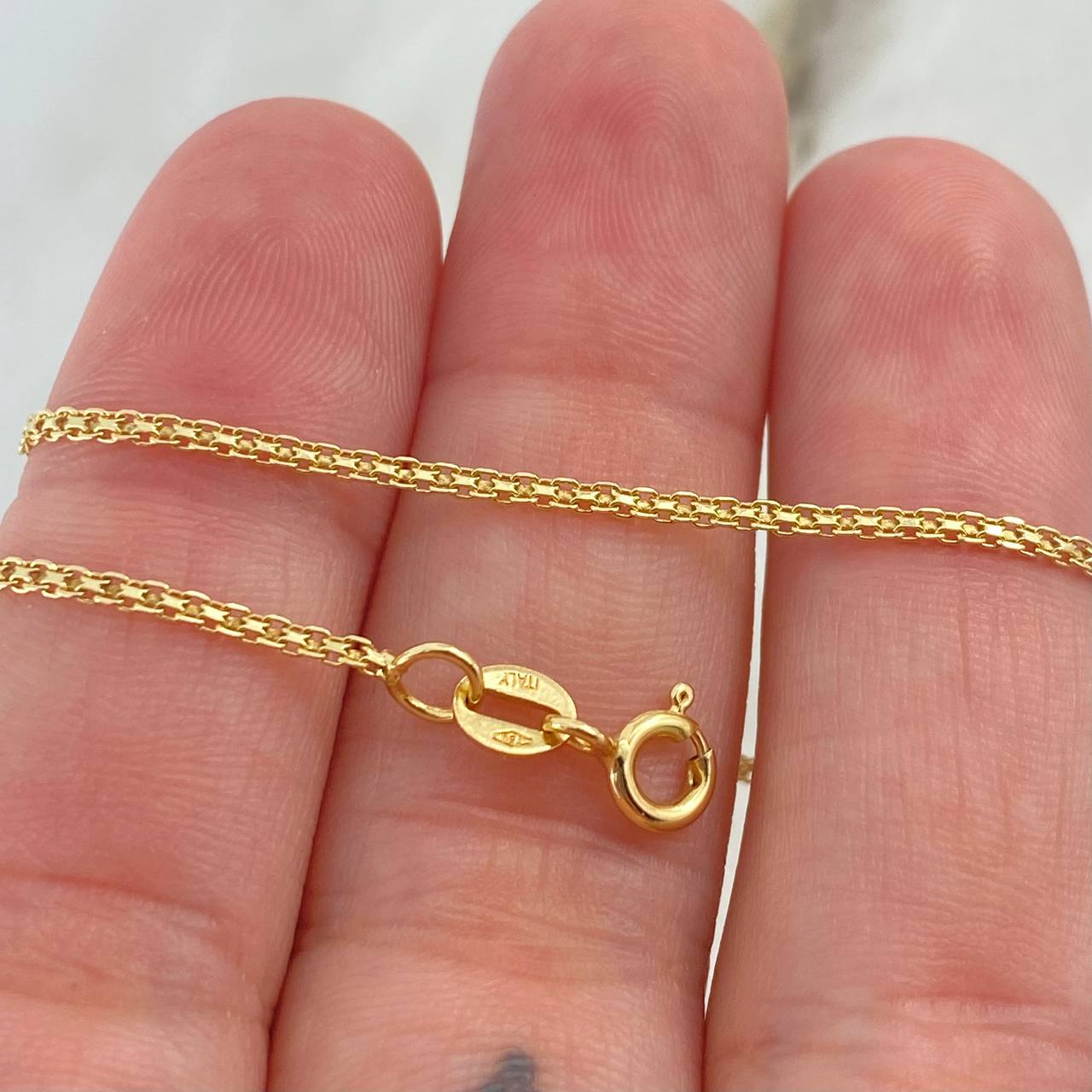 China Anklet 1.45gr / 23.5cm / 1.5mm Yellow Gold +1 18K ©