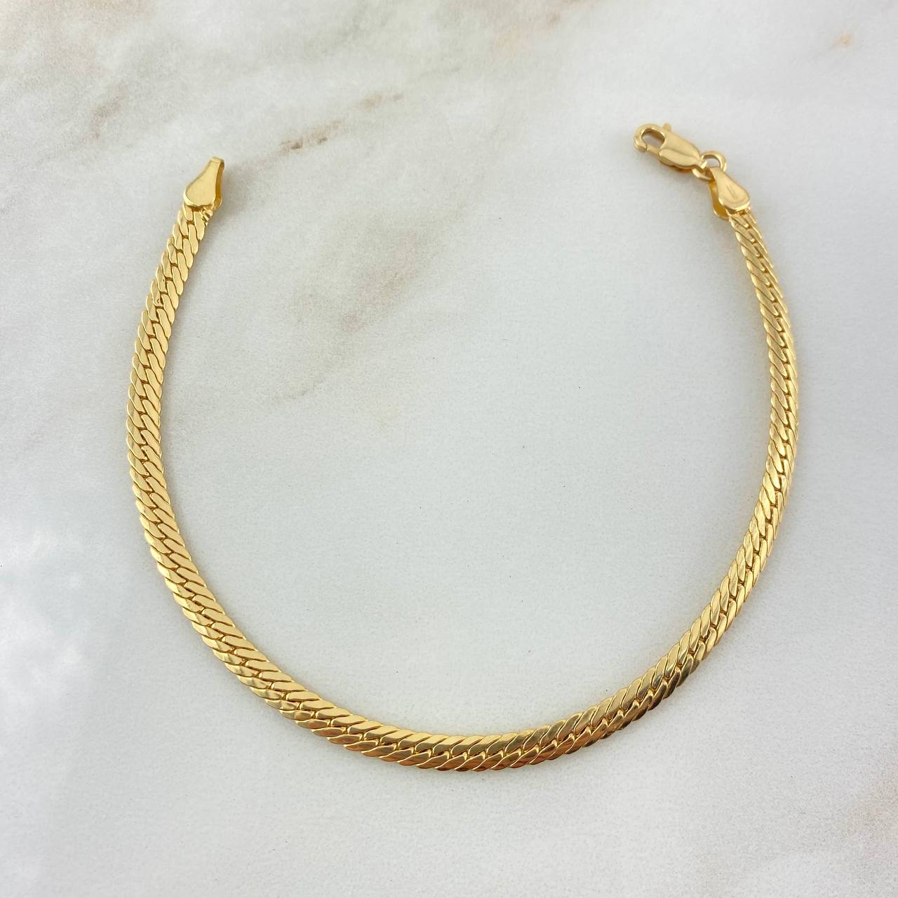 Pulso Serpiente 4.5gr / 19.5cm / 4mm Oro Amarillo +3 18K ©