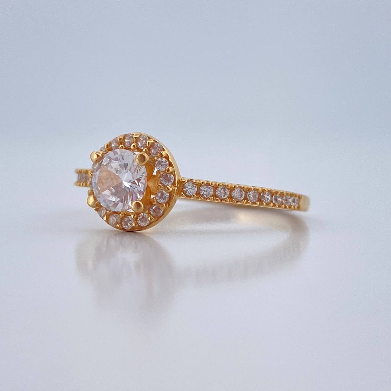 Anillo Churumbela Halo 1.95gr / T5 1/4 / Oro Amarillo 18K %