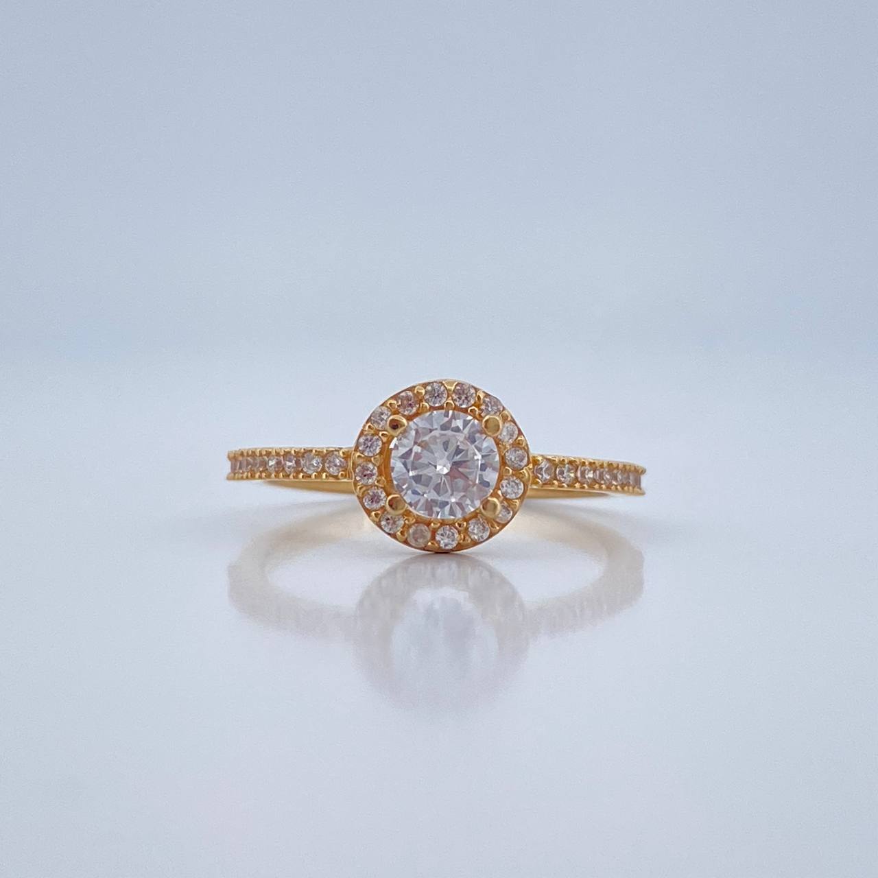 Anillo Churumbela Halo 1.95gr / T5 1/4 / Oro Amarillo 18K %