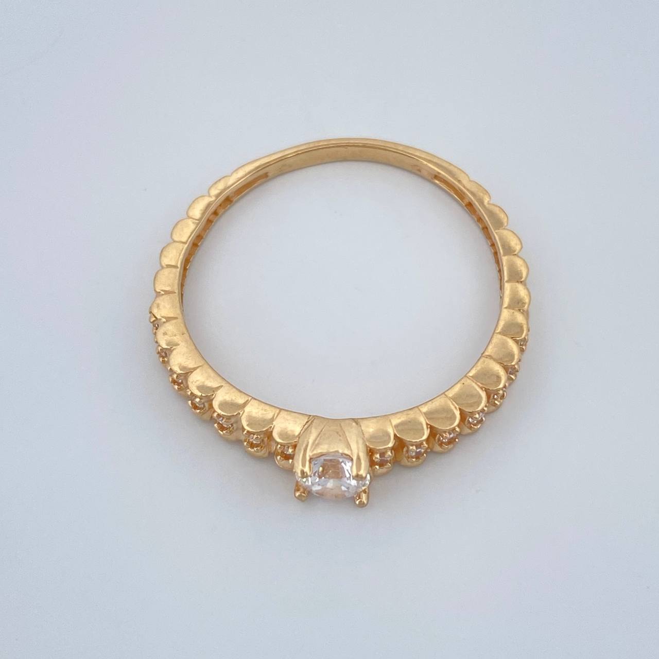 Anillo Churumbela Escalonado 2.35gr / T8 / Oro Amarillo 18K %