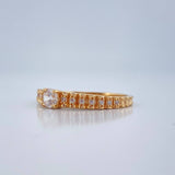 Anillo Churumbela Escalonado 2.35gr / T8 / Oro Amarillo 18K %