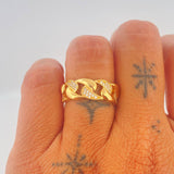 Anillo Cubano 5.7gr / T7 3/4 / Oro Amarillo 18K %