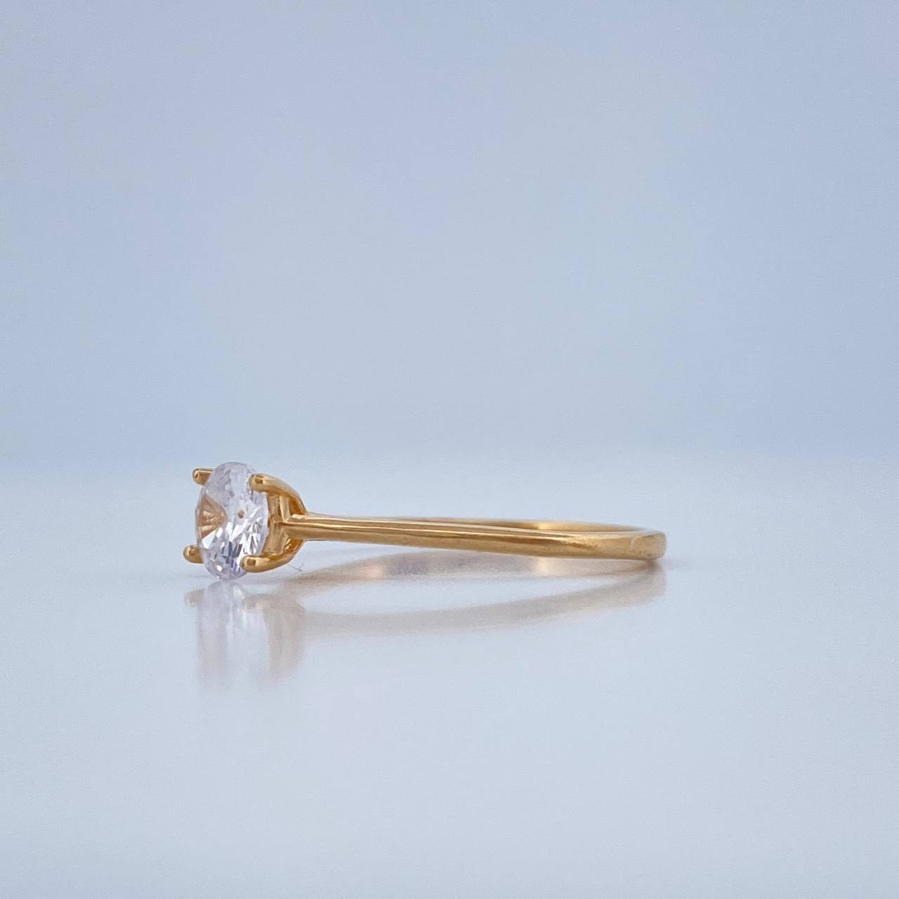 Anillo Solitario 1.2gr / T6 / Oro Amarillo 18K %