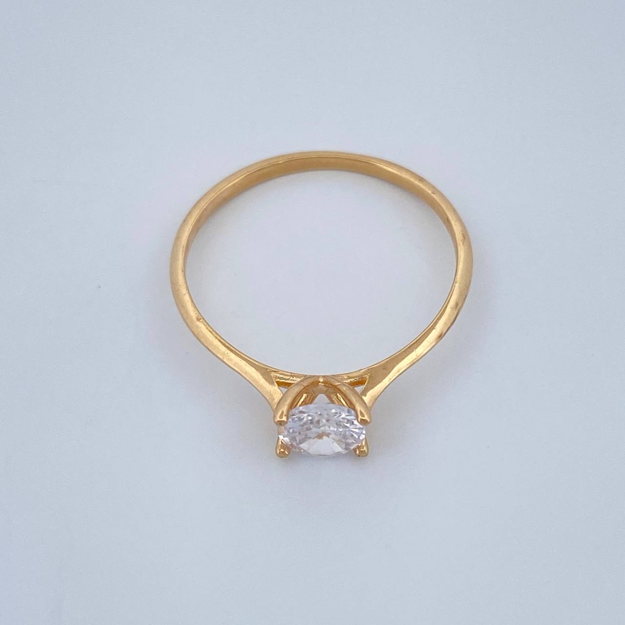 Anillo Solitario 1.2gr / T6 / Oro Amarillo 18K %