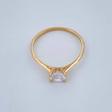 Anillo Solitario 1.2gr / T6 / Oro Amarillo 18K %