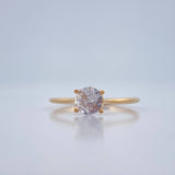 Anillo Solitario 1.2gr / T6 / Oro Amarillo 18K %