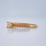 Anillo Solitario Churumbela 1.7gr / T6 1/2 / Oro Amarillo 18K %