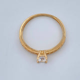 Anillo Solitario Churumbela 1.7gr / T6 1/2 / Oro Amarillo 18K %
