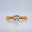 Anillo Solitario Churumbela 1.7gr / T6 1/2 / Oro Amarillo 18K %