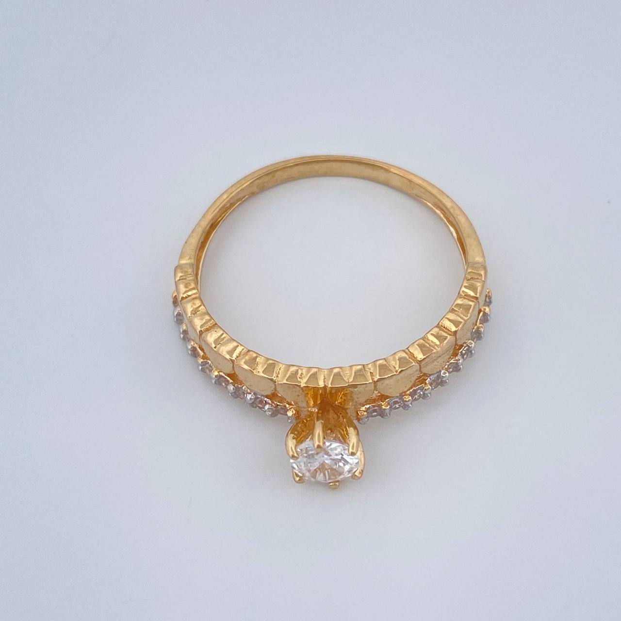 Churumbela Ring Hearts 2.3gr / T6 1/2 / Two Yellow White Gold 18K %