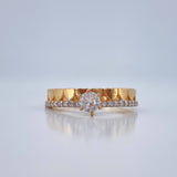 Churumbela Ring Hearts 2.3gr / T6 1/2 / Two Yellow White Gold 18K %
