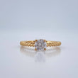 Anillo Solitario Trenzado 2.35gr / T6 / Oro Amarillo 18K %