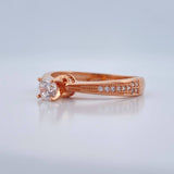 Anillo Solitario 2.85gr / T8 1/4 / Oro Rosa 18K %