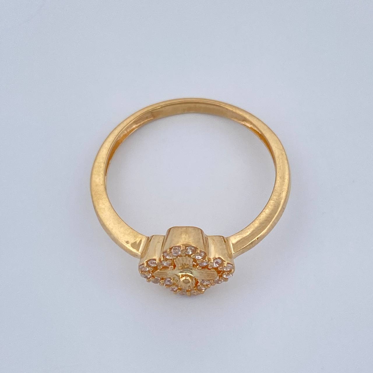 Anillo Trebol 2.1gr / T6 3/4 / Oro Amarillo 18K %