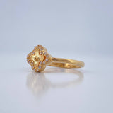 Anillo Trebol 2.1gr / T6 3/4 / Oro Amarillo 18K %
