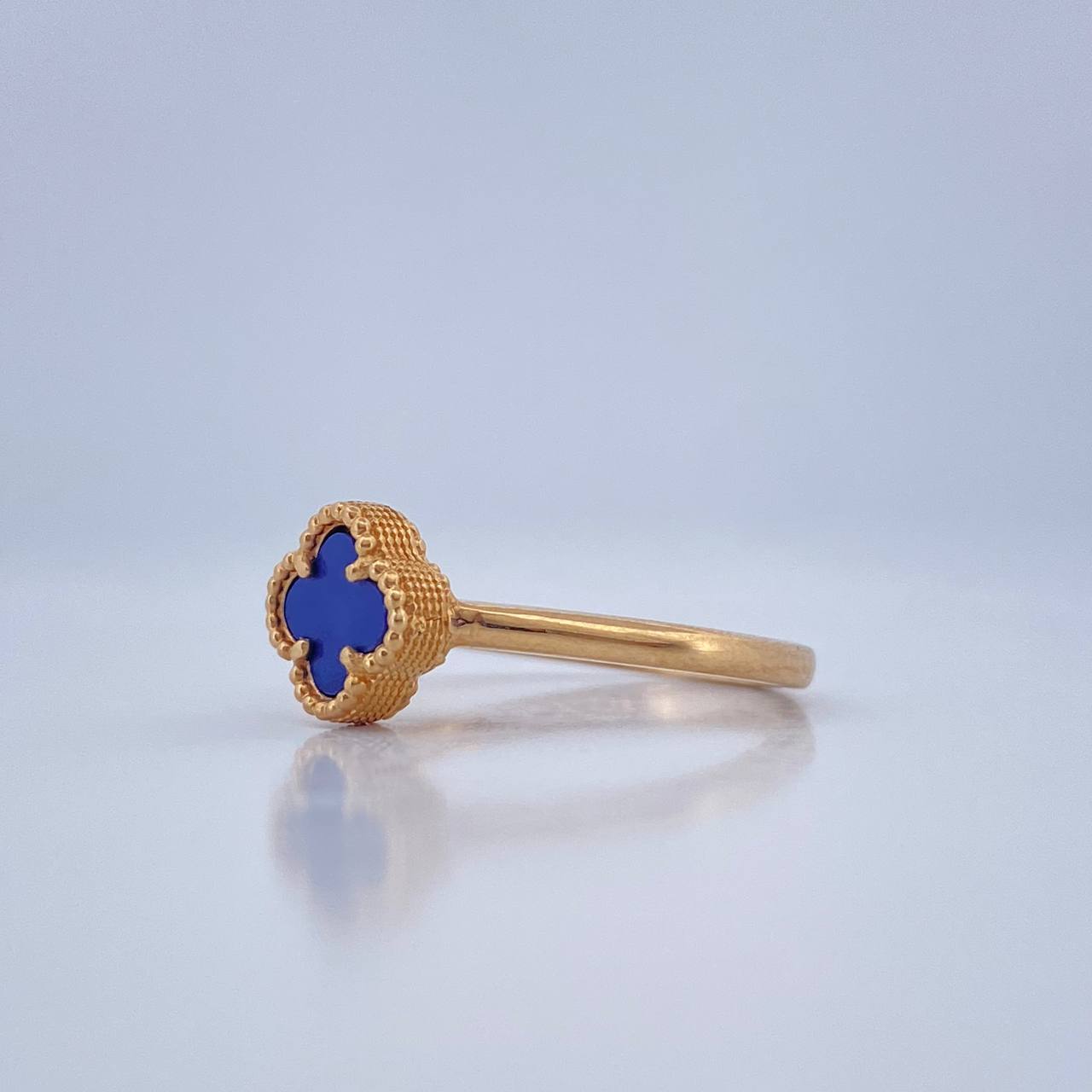Anillo Trebol 2.5gr / T7 / Oro Amarillo Nac.Esp. 18K %