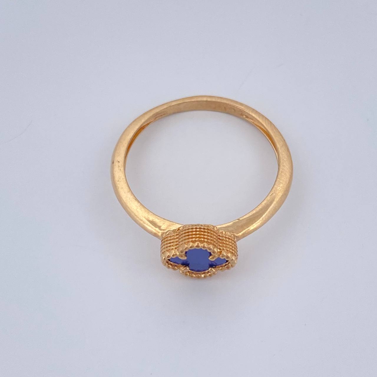 Anillo Trebol 2.5gr / T7 / Oro Amarillo Nac.Esp. 18K %
