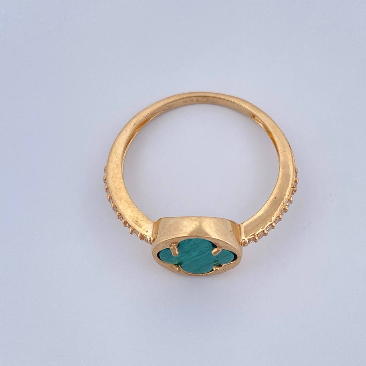 Anillo Trebol 2.3gr / T7 1/2 / Oro Amarillo Nac.Esp. 18K %