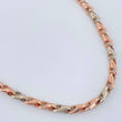 Cadena Rustica Espiga 9.9gr / 19 in / 4.8mm Dos Oros Blanco Rosa 18K %
