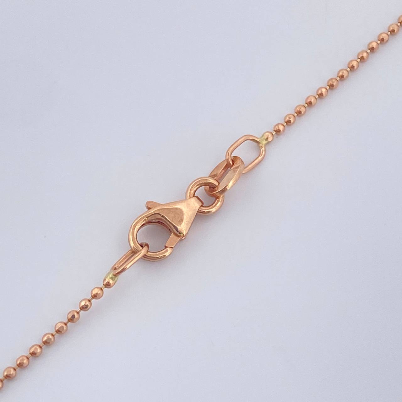 Cadena Militar 2.65gr / 23 3/4 in / 1mm Oro Rosa +3 18K %