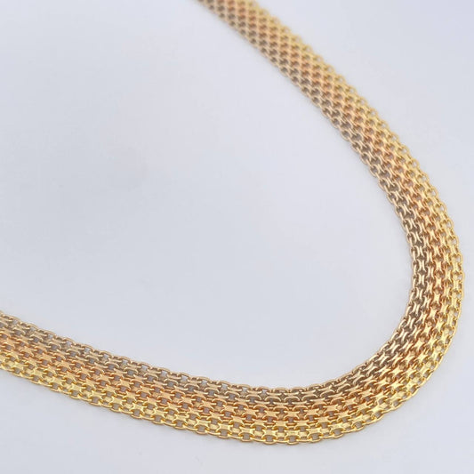 Cadena China 23.1gr / 24 in / 7.06mm Tres Oros +1 18K %