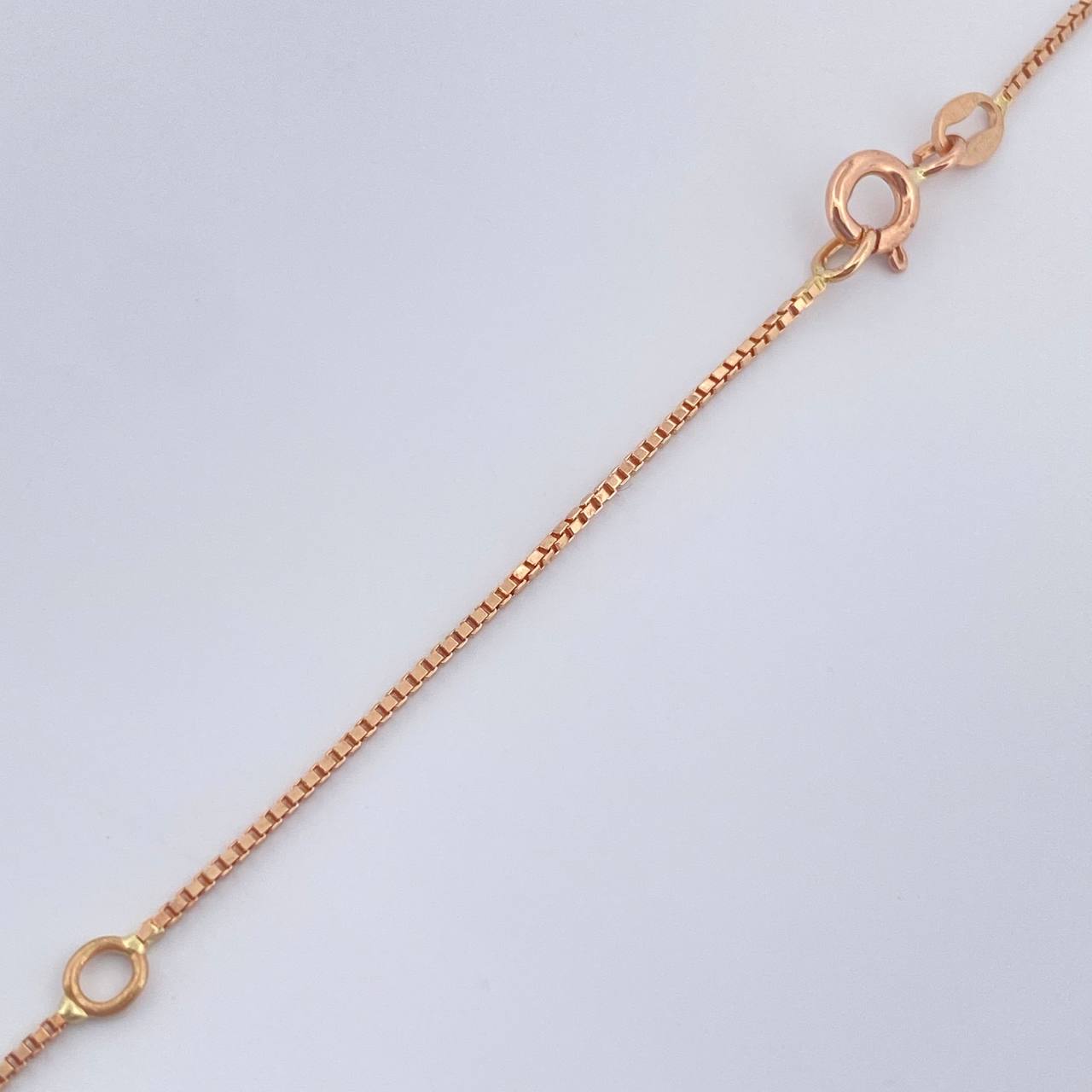 Cadena Veneciana 2.65gr / 18 in / 1mm Oro Rosa +3 18K %