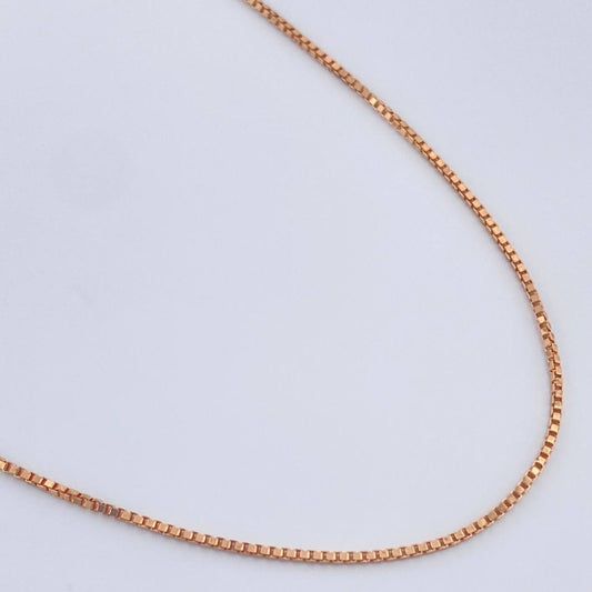 Cadena Veneciana 2.65gr / 18 in / 1mm Oro Rosa +3 18K %