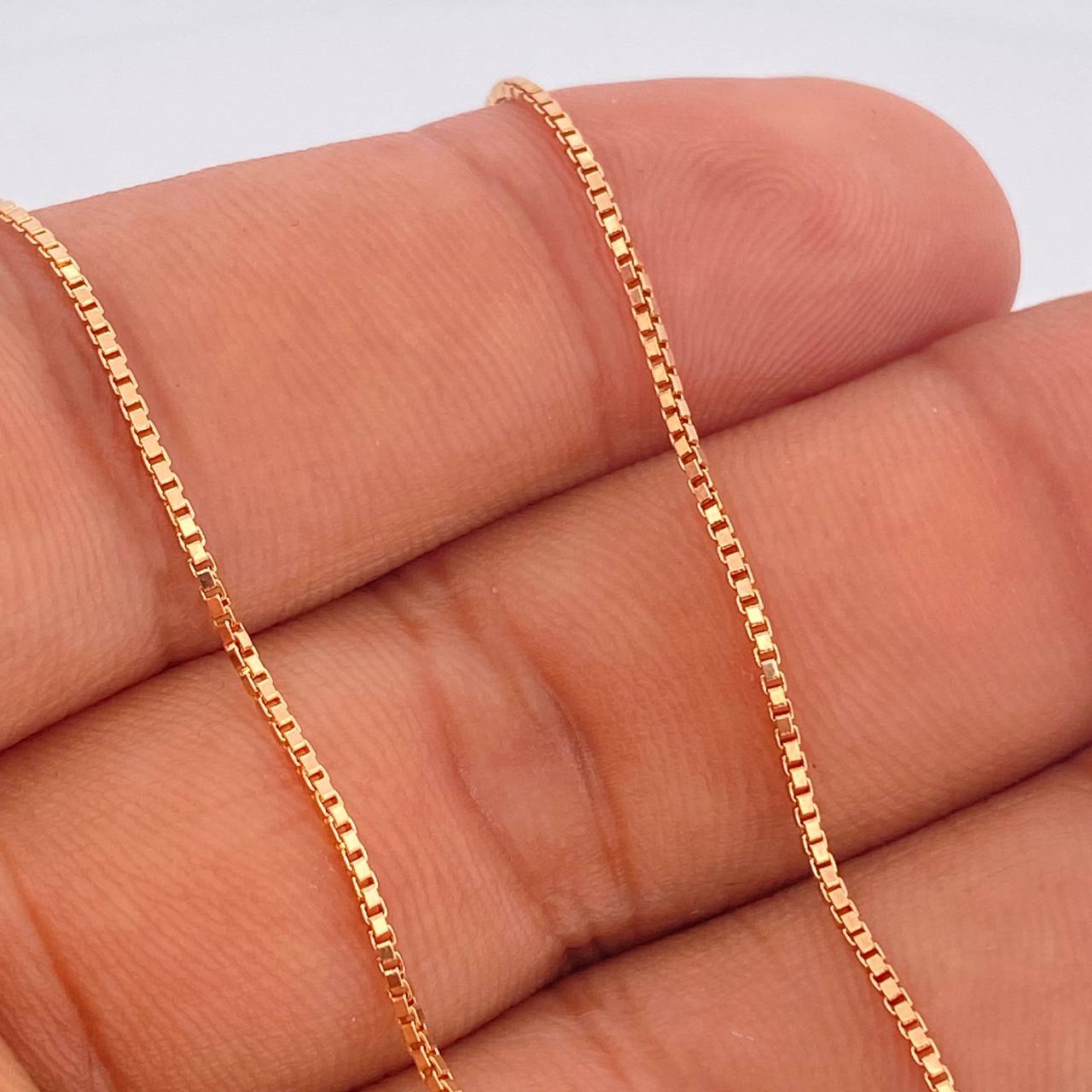Cadena Veneciana 5gr / 23 3/4 in / 1.1mm Oro Rosa +3 18K %