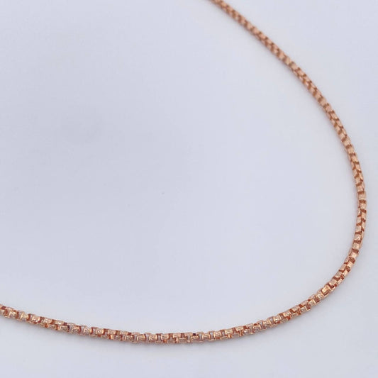 Cadena Veneciana 7gr / 20 3/4 in / 1.5mm Oro Rosa +3 18K %