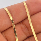 Cadena Espejo 3.05gr / 18 in / 3mm Oro Amarillo +3 18K %