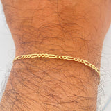 Pulso Figaro 0.7gr / 6 1/4 in / 2mm Oro Amarillo +1 18K %