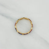 Link Ring 1.65 g / T6 3/4 Two Golds Black Yellow 18K