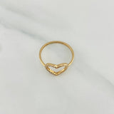 Heart Silhouette Ring 1.5 g / T7 1/4 18K Yellow Gold